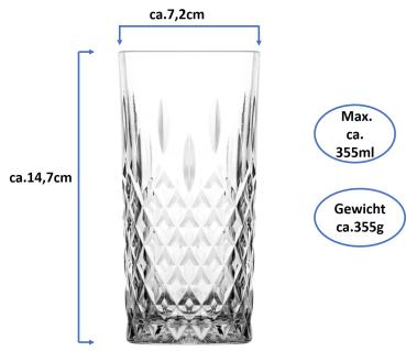 Preview: Longdrinkgläser Odin 355ml - 4er Set